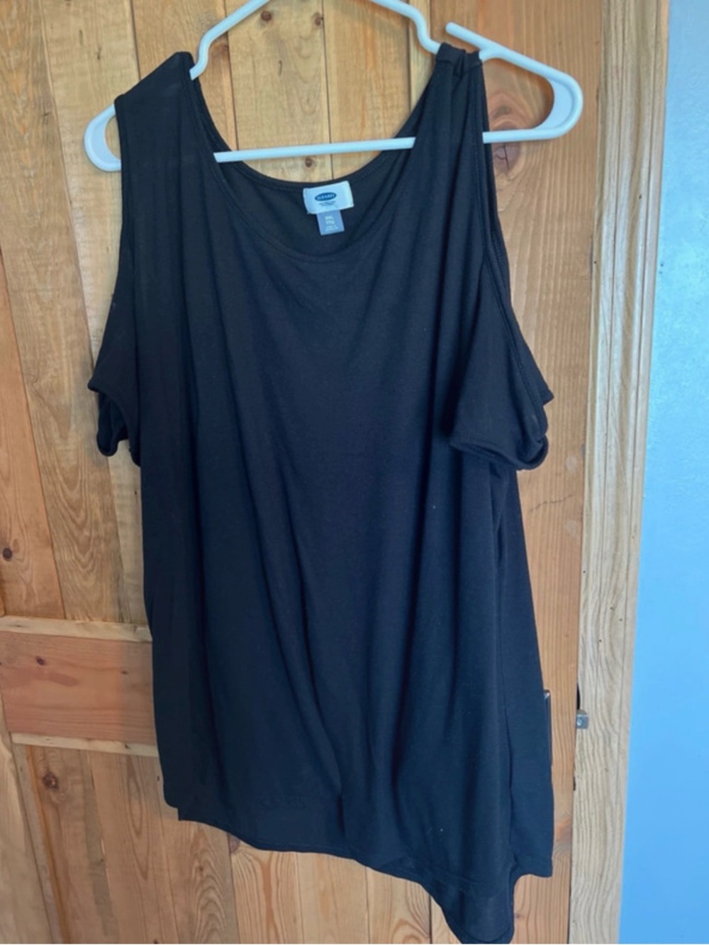 Black Old Navy 2XL Cold Shoulder Top